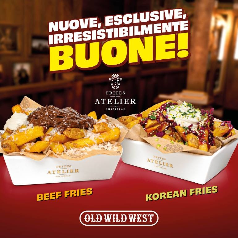 Le nuove Frites Atelier ti aspettano da Old Wild West!